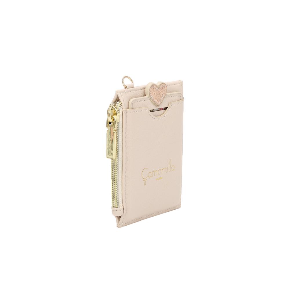 PORTA CARTE CAMOMILLA MILANO BATTICUORE 01185 OFF WHITE Pelletterie Reginato