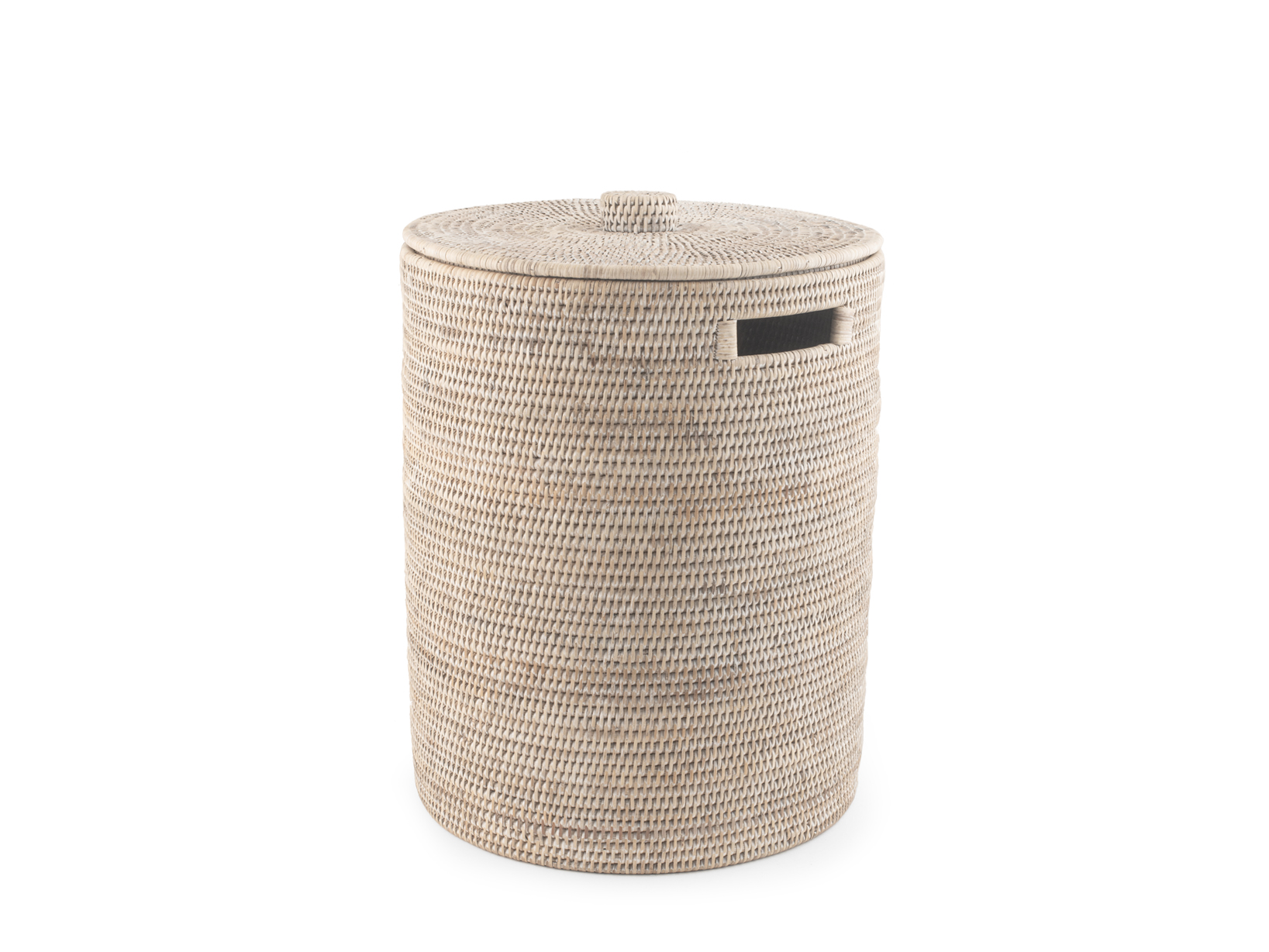Bellzacasa Cesto Portabiancheria Con Coperchio 110L - Beige, Manico In Bambù E Sacca Rimovibile