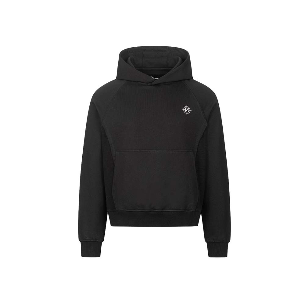 VICINITY Felpa Con Cappuccio Hoodie Inside Out Black 