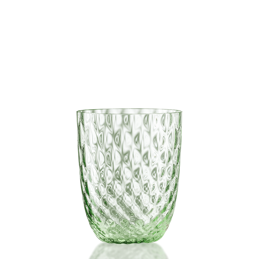 Masonmoretti Idra Set of 6 Water Glasses, Parfum green