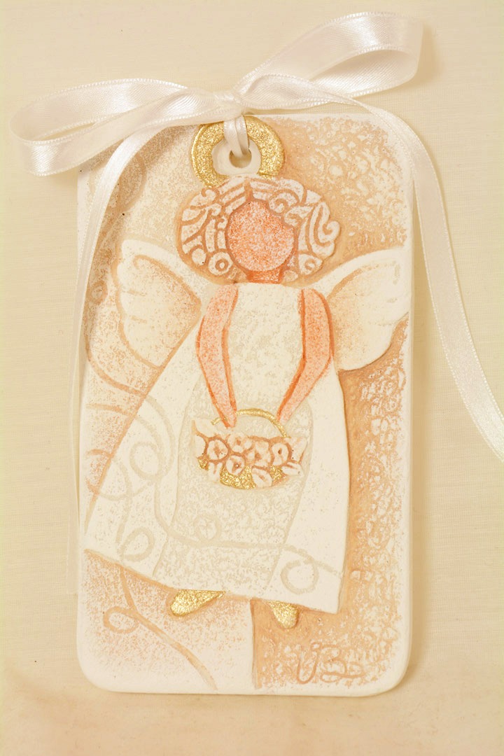 Cartapietra Quadretto con nastrino angelo femminuccia