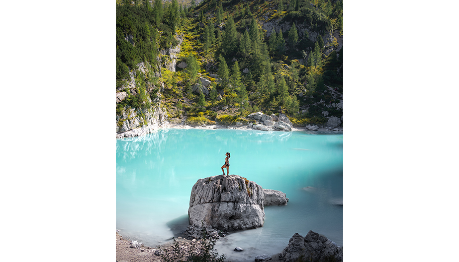 panorama lago sorapis belluno