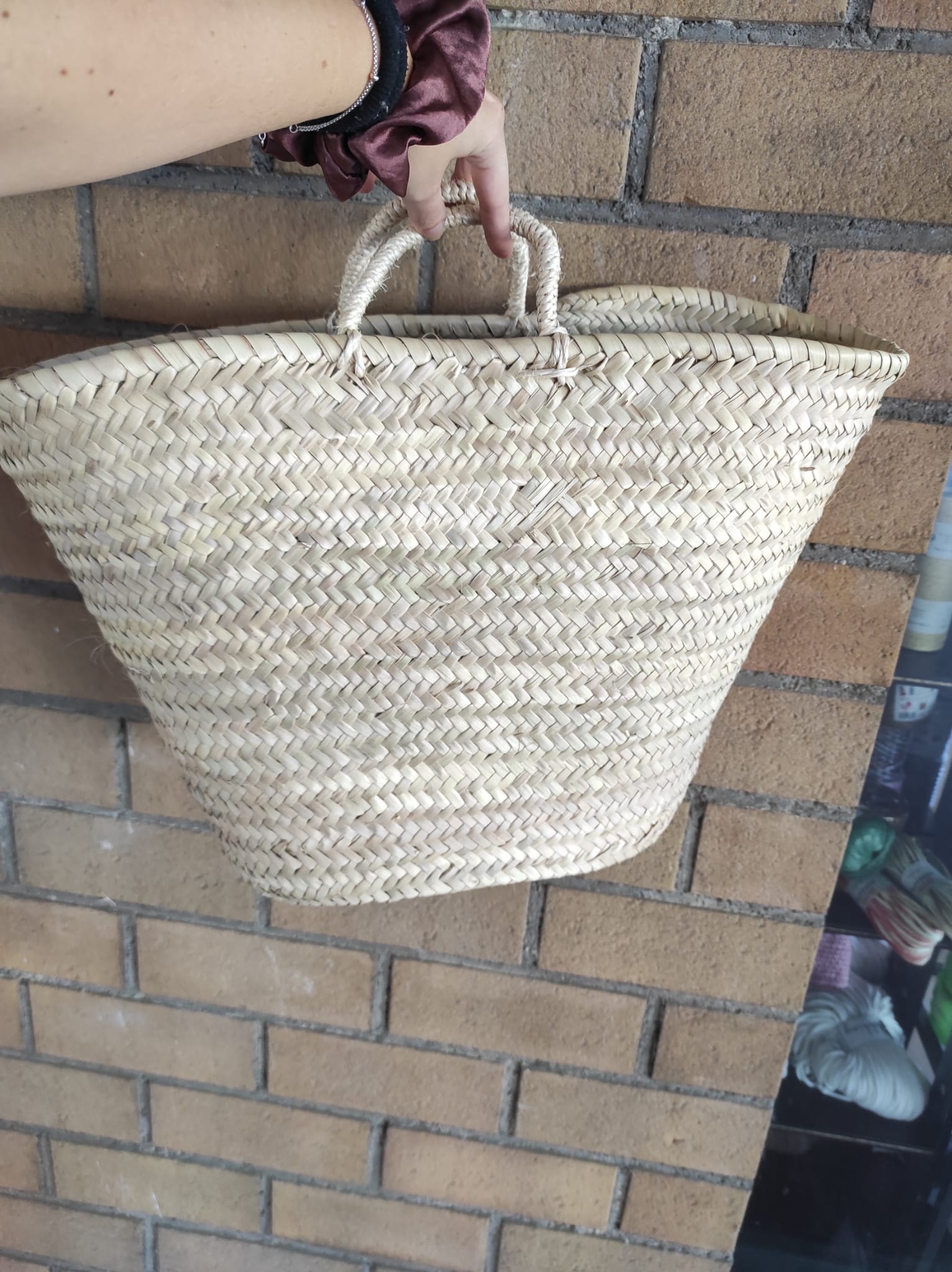 COFFA MAXI BORSA PAGLIA CM.51x33 30H CIRCA Hakuna Matata Merceria Creativa Ancona