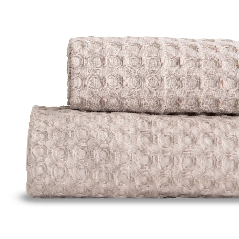 Coppia Asciugamani Nido d'Ape 