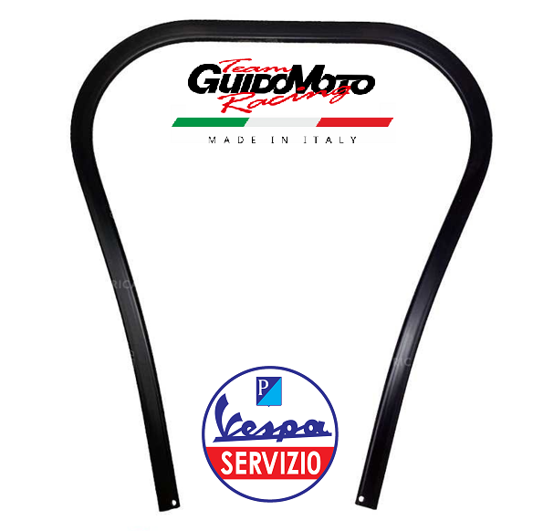 BORDO SCUDO MERAL NERO VESPA PK 50 125 S PIAGGIO 108049