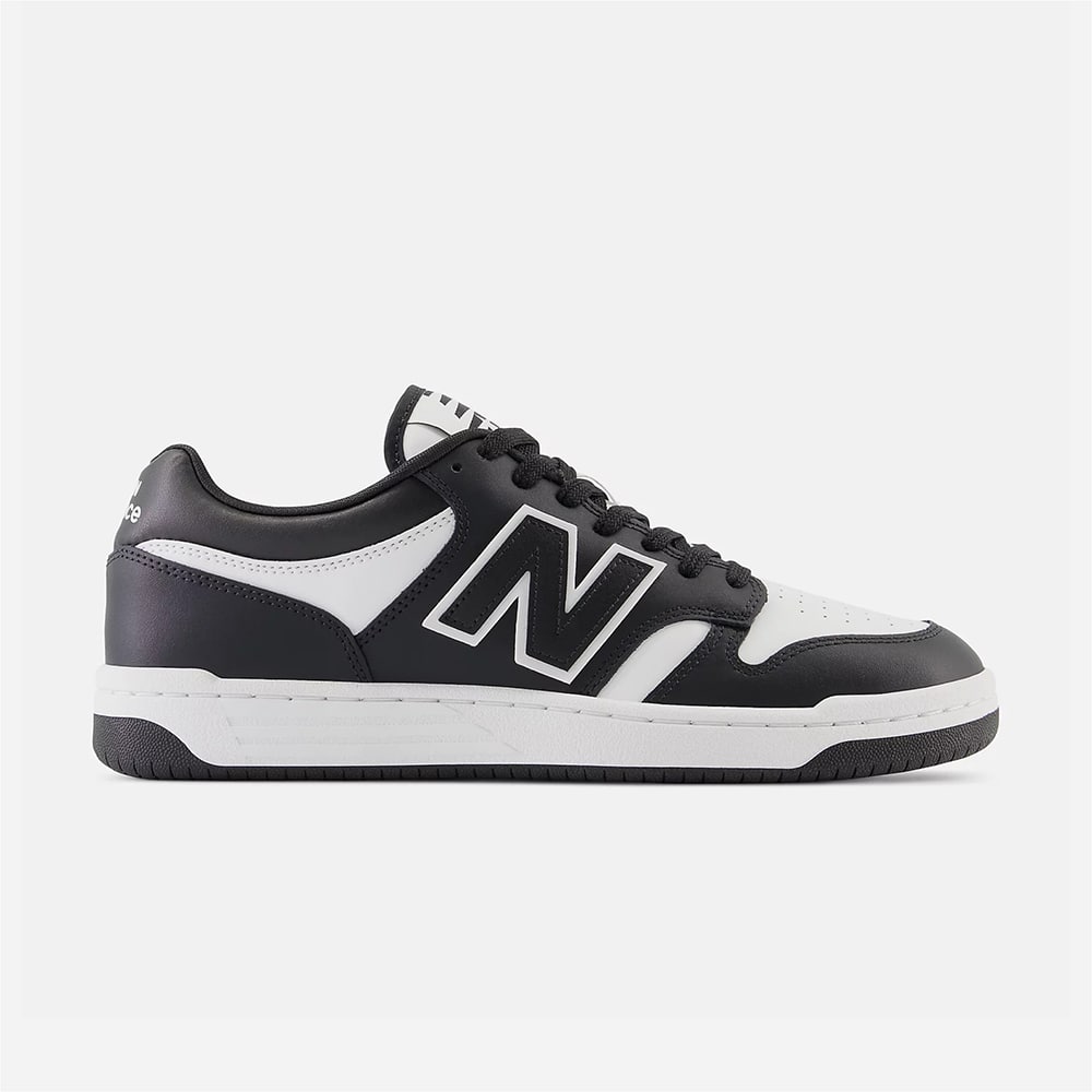 NEW BALANCE sneakers donna 480 in pelle bianca e nero Attili Calzature