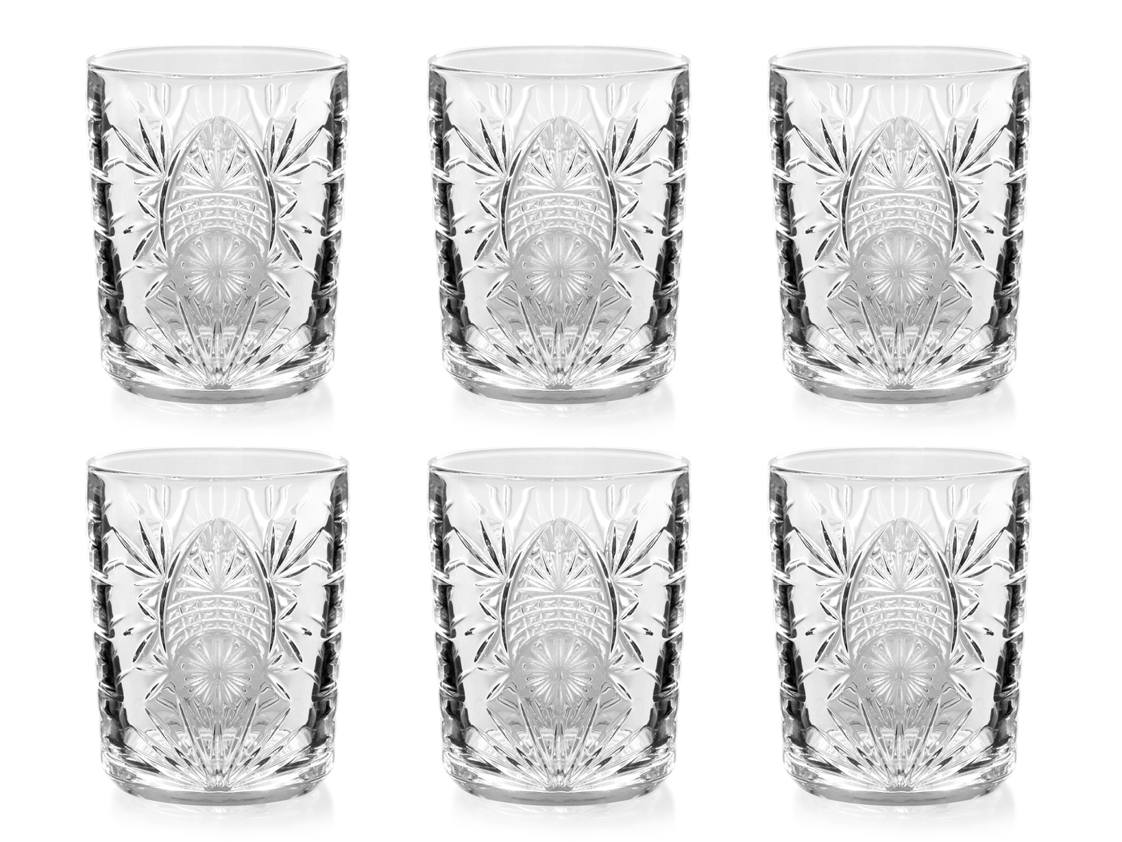 Bicchieri In Vetro Alabastro H&amp;H - Set Da 6 Bianchi - Lavabile In Lavastoviglie