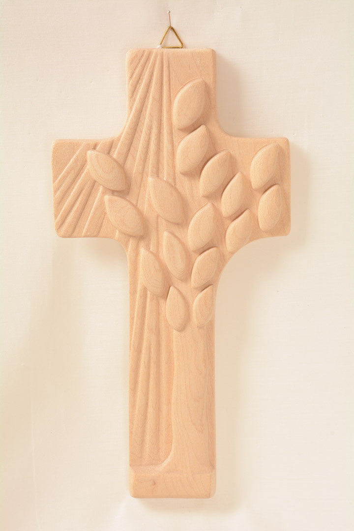 Croce legno con albero della vita K327