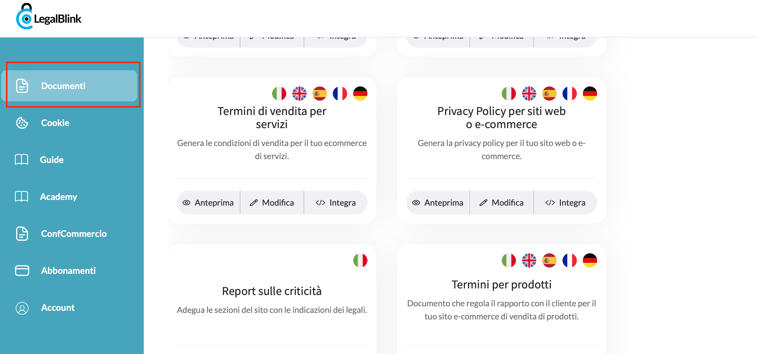 dove trovare i documenti legali