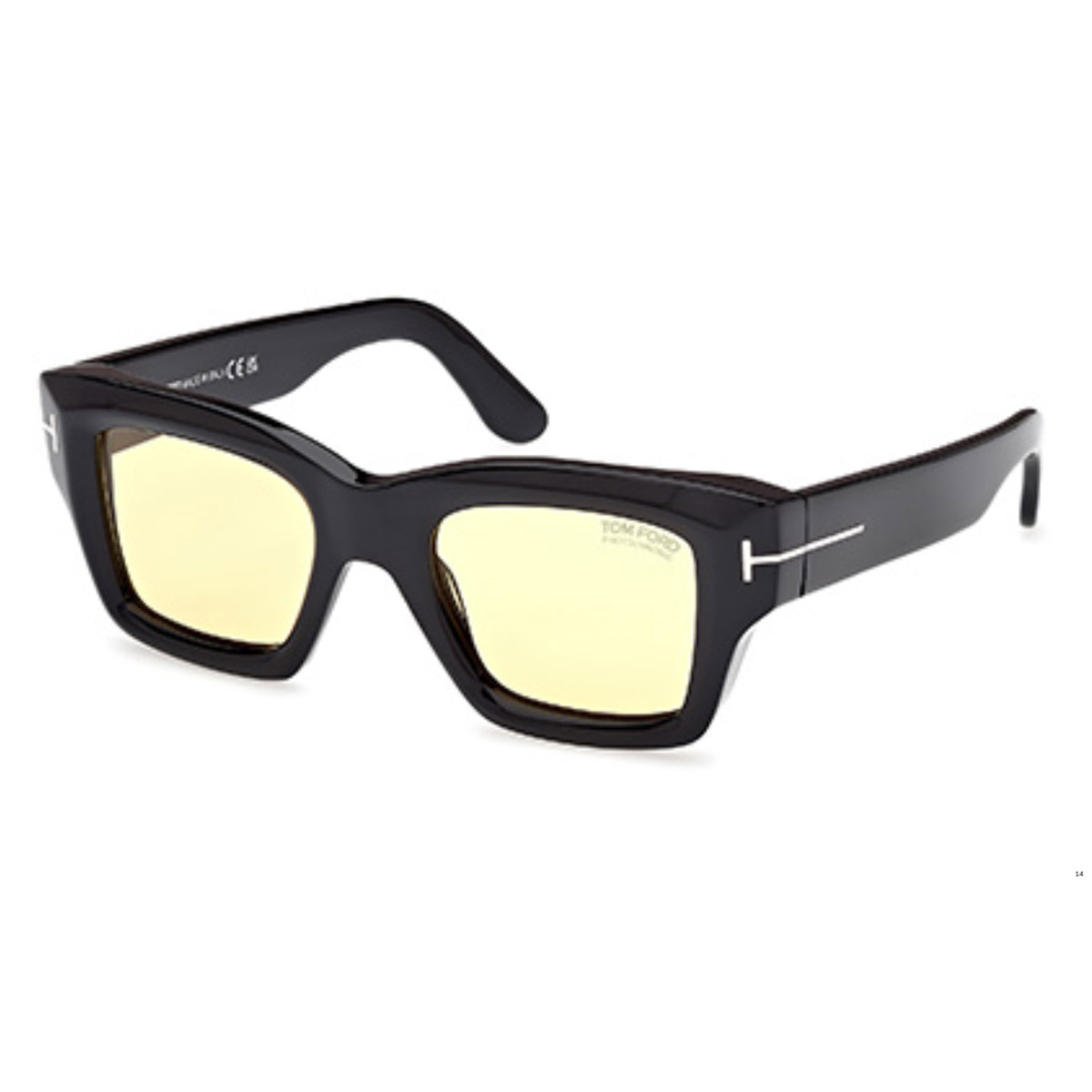 Occhiali Da Sole Tom Ford ANTON FT 1024 - Nero Lucido/lenti Grigio-marroni Sfumate