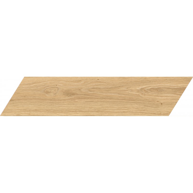 Marazzi Oltre Sand 11x54 chevron wood-effect porcelain stoneware