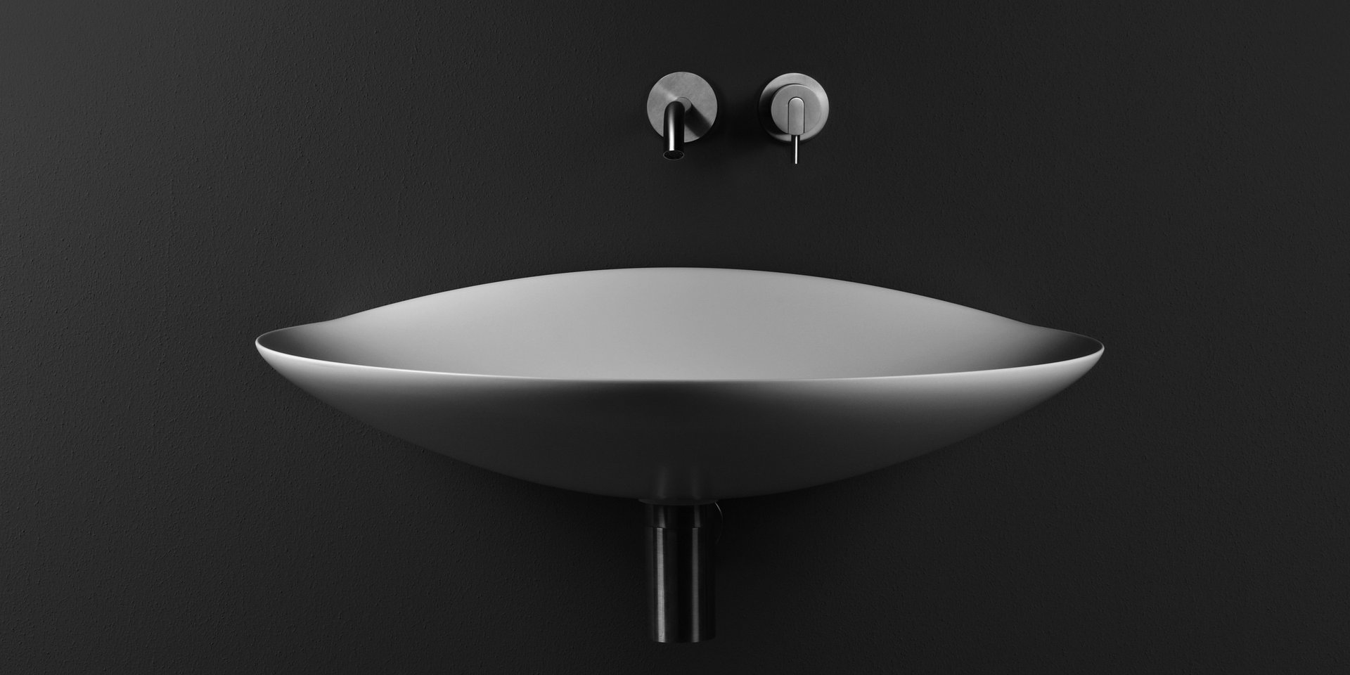 Lavabo in Flumood Antonio Lupi Venere 18,2x53,2x72,4cm bianco