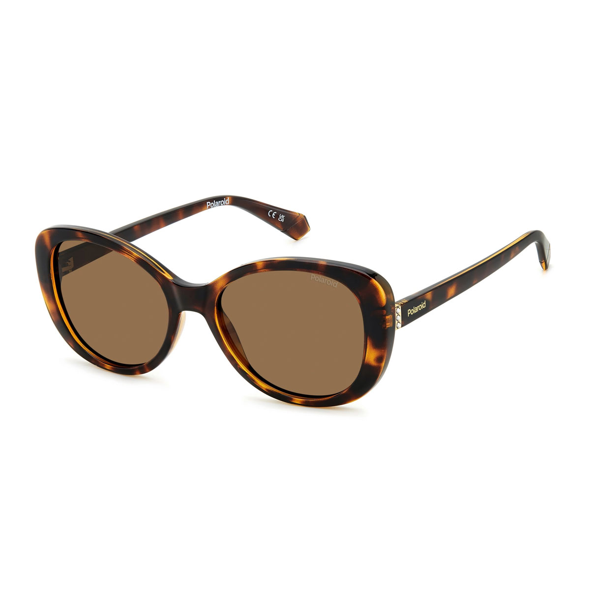 Lunettes De Soleil Polaroid - Monture Noire Ronde, Occasion