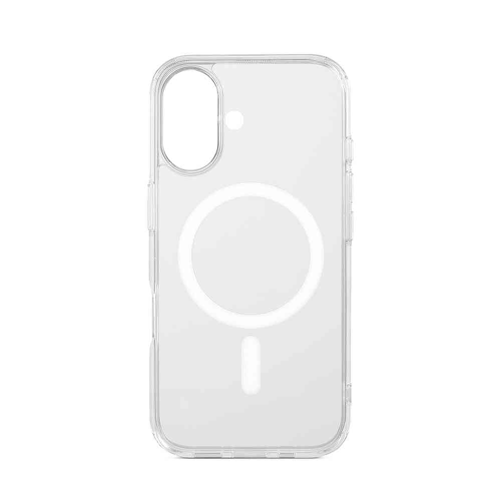 aiino Custodia Frozen per iPhone 14, Cover Trasparente con Magnete Integrato per iPhone 14, Antiurto e AntiGraffio, Aggancio e Allineamento Magnetici, Bordi in TPU Trasparente