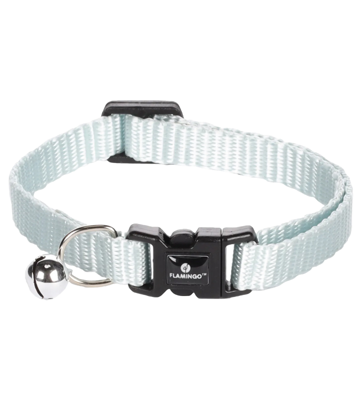 Collare Per Gatto Flamingo - Lomi Azzurro Chiaro, Regolabile 15-22 Cm - Materiale Nylon Con Fibbia Sicura - Foto 6