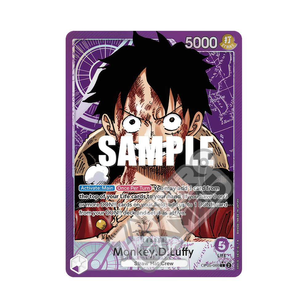 Carta One Piece OP05-119 SEC Monkey D. Luffy - Risveglio Della Nuova ...