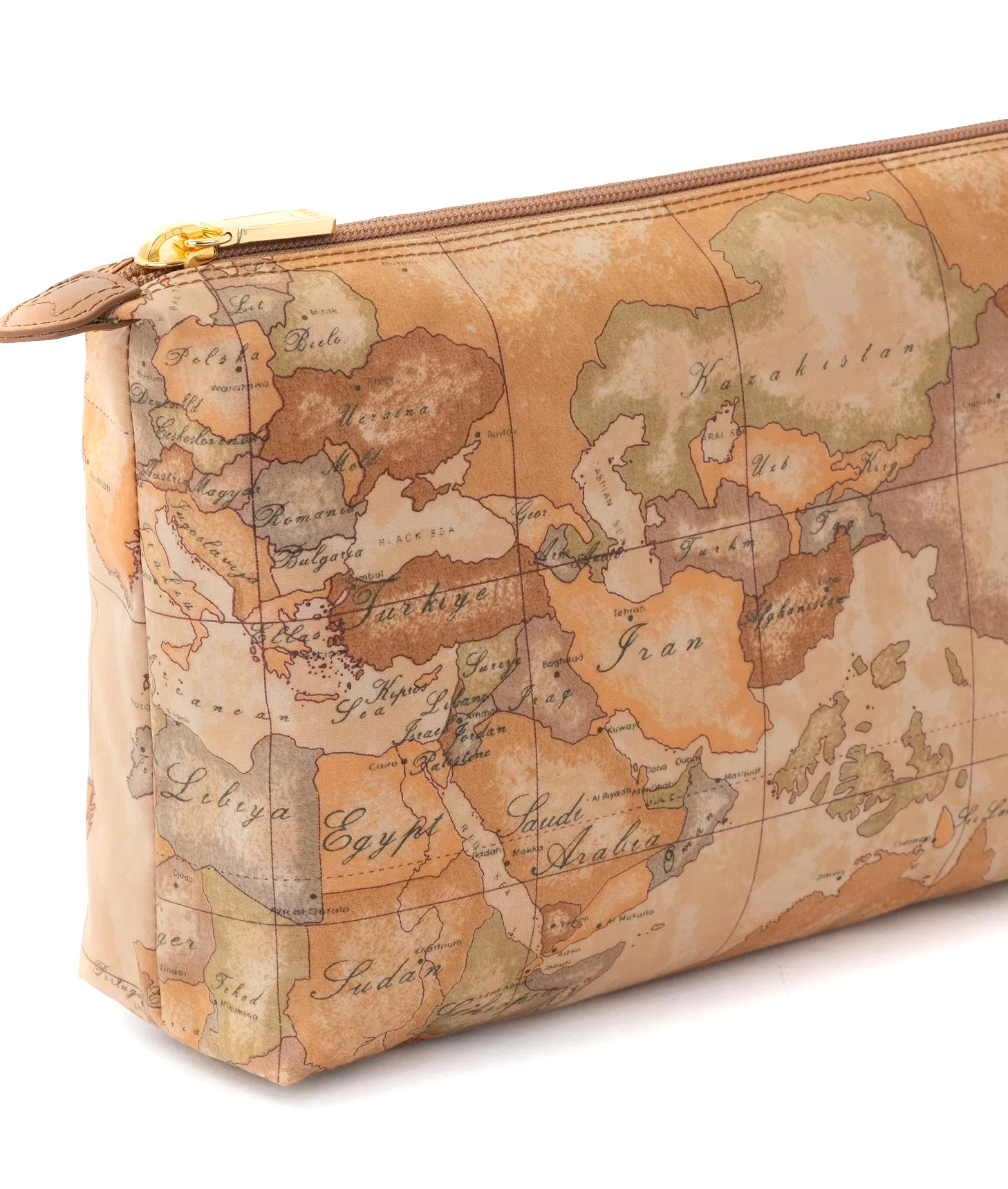 Pochette Alviero Martini 1A Classe In Stampa Geo Classic – 12x19x12 Cm, Comoda E Capiente Con Chiusura A Cerniera