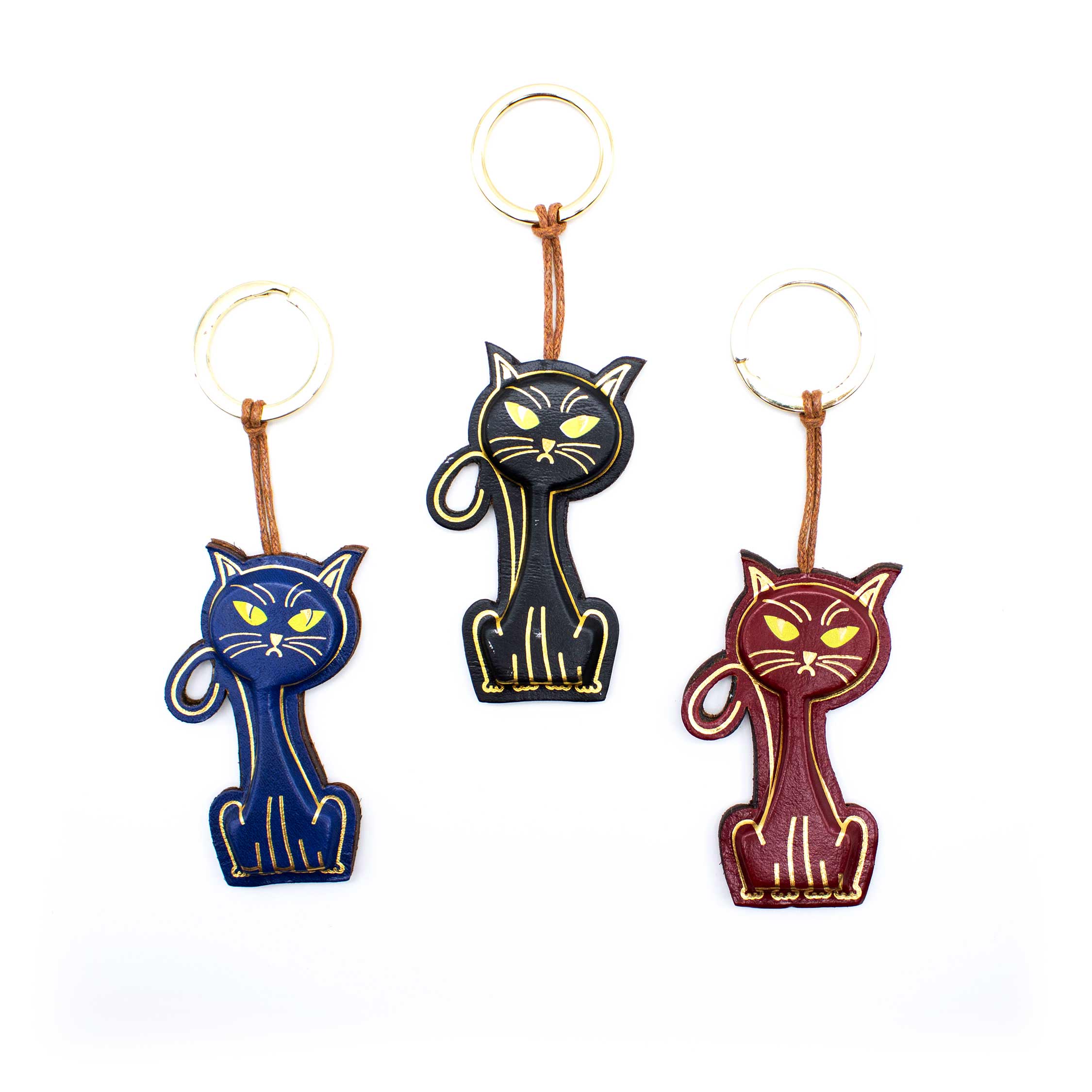 Cat key ring Leather accessories FP Pelletterie FP Pelletterie