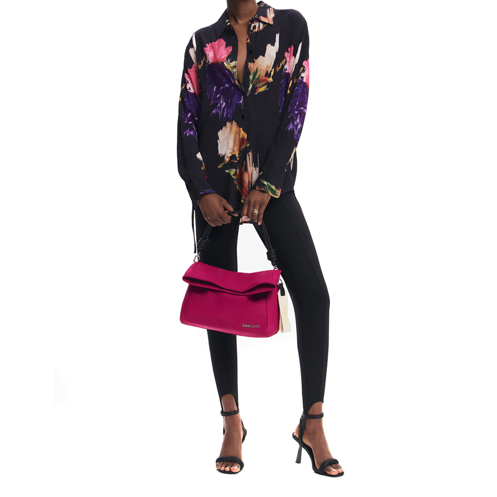 Desigual Nylon Borsa a mano 24WAXY34 3002 Fucsia