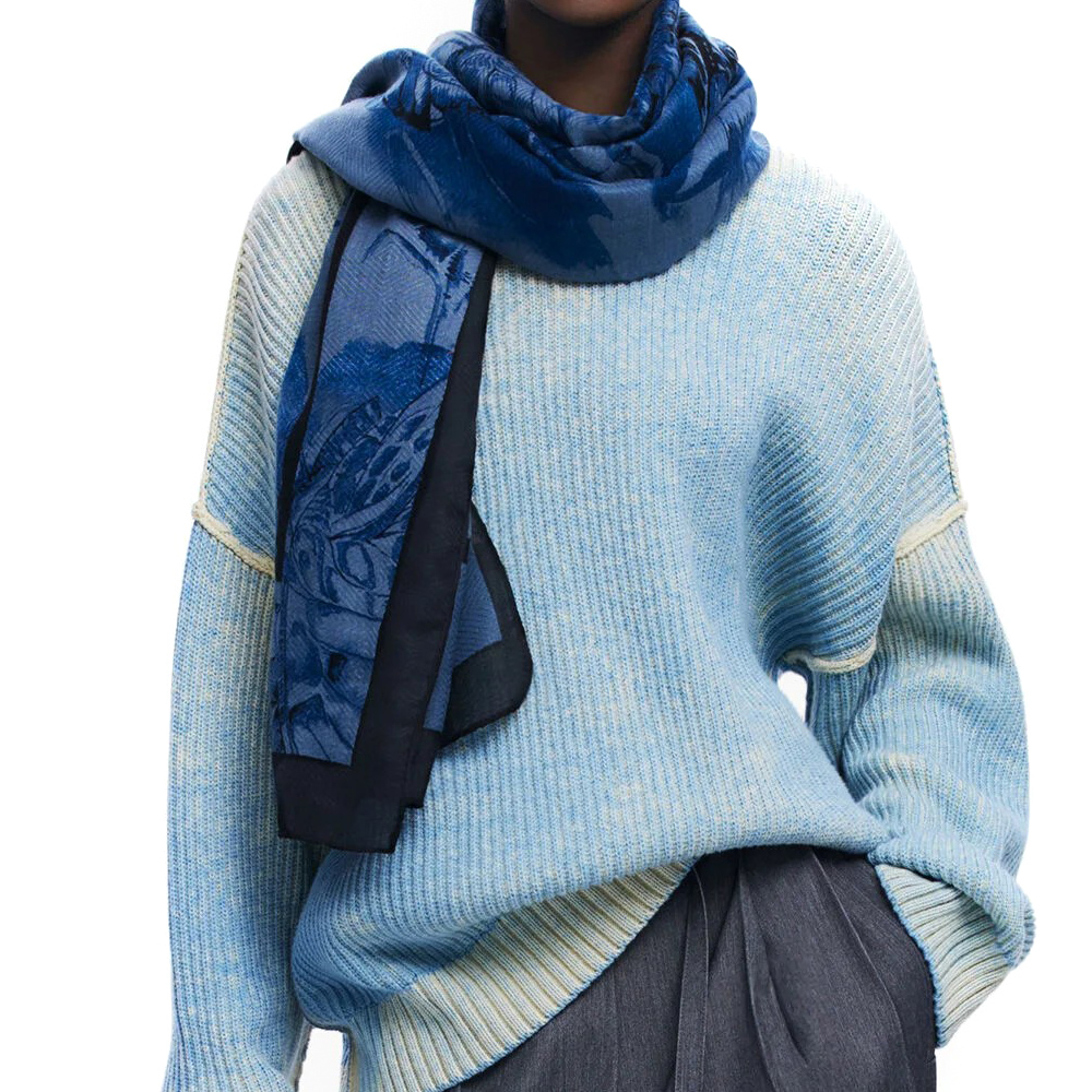 Desigual - Sciarpa 24WAWA10 5000 Navy