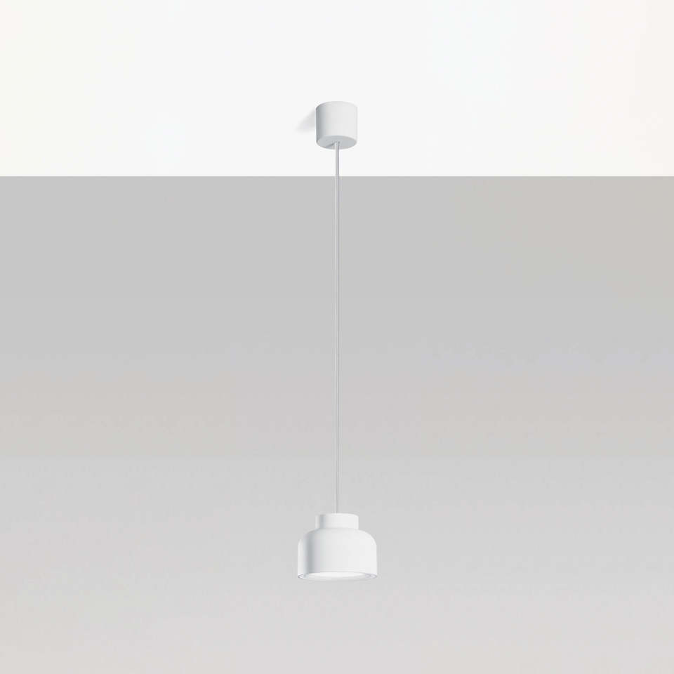 BOTTONE SOSPENSIONE BIANCO 1x12W LED GX53