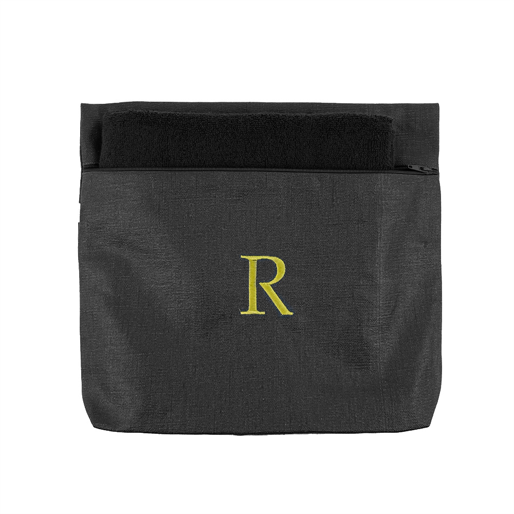 Set Palestra: Telo nero + Pochette nera Personalizzabile 