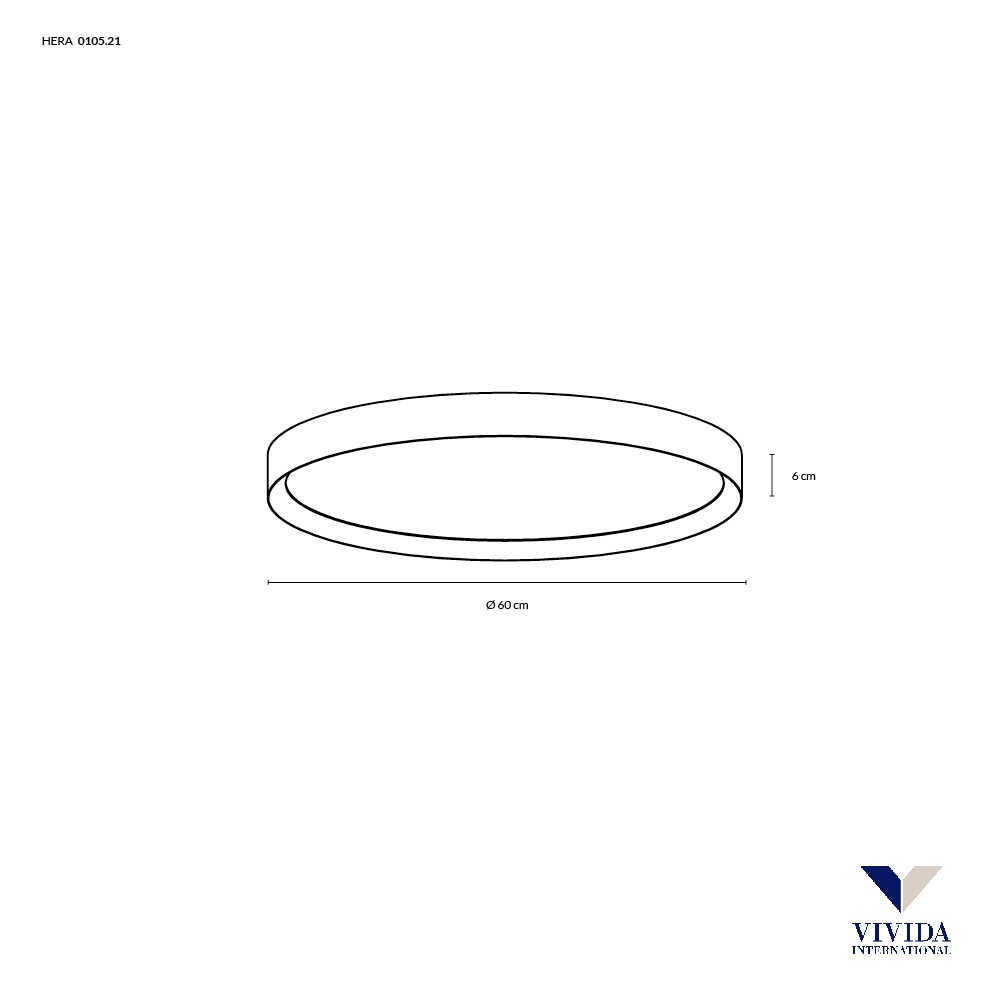 HERA PLAFONIERA Ø50 TITANIO 40W 3000K-4000K DIMMERABILE
