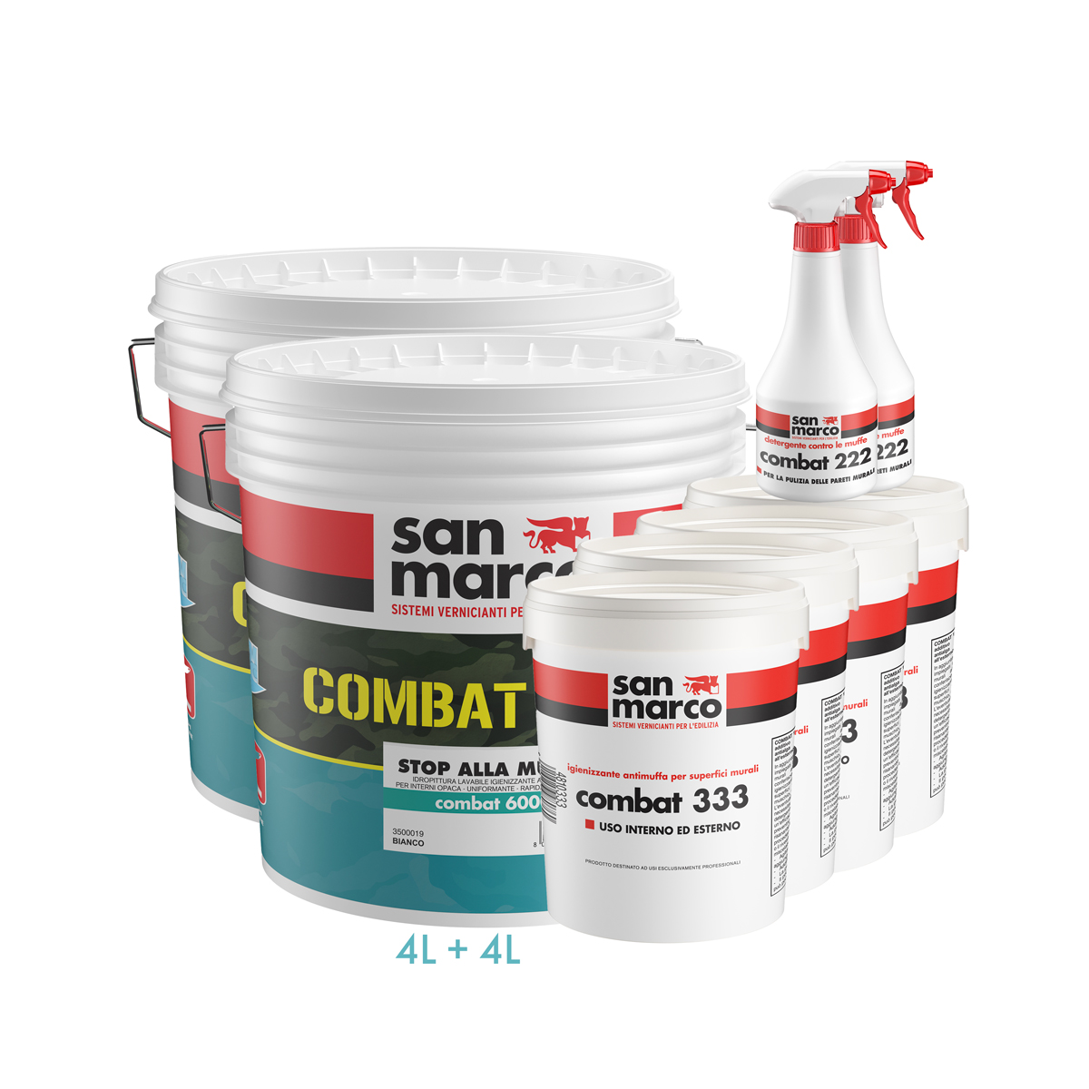 Kit Antimuffa Lavabile 40mq bianco | San Marco