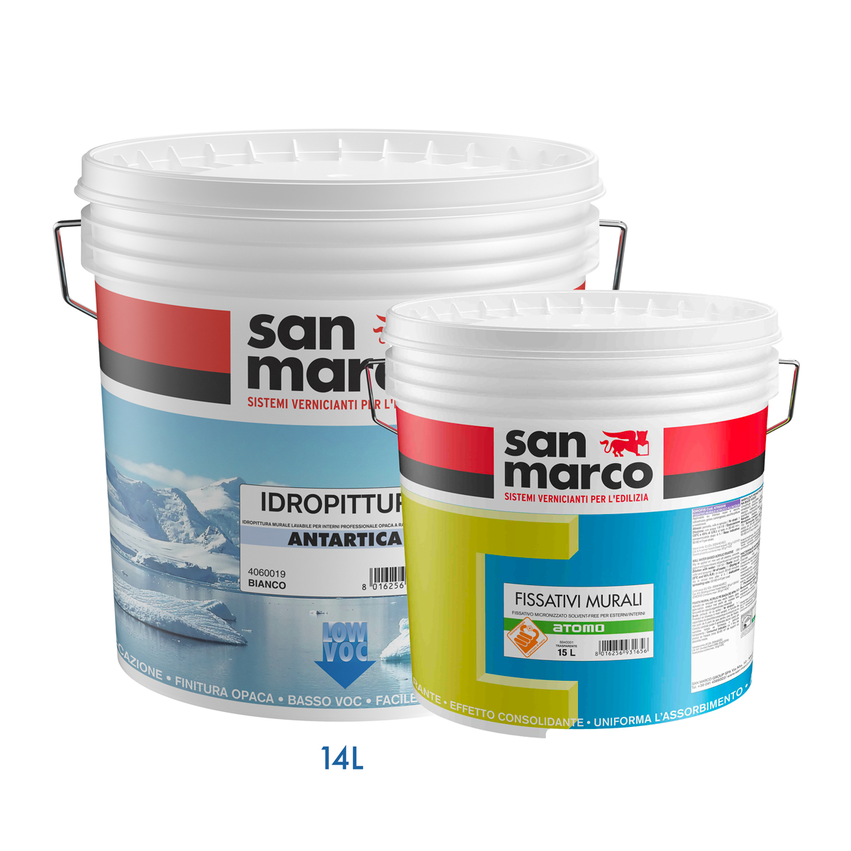 Kit pittura lavabile – 70mq Bianca | San Marco