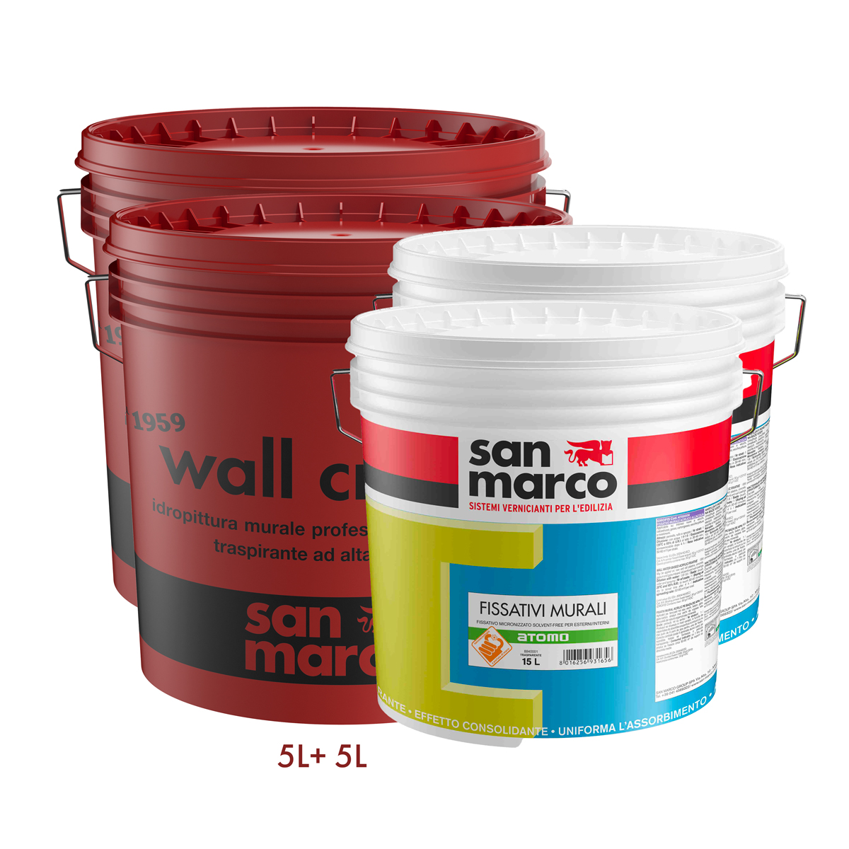 Kit pittura traspirante – 40mq Bianca | San Marco