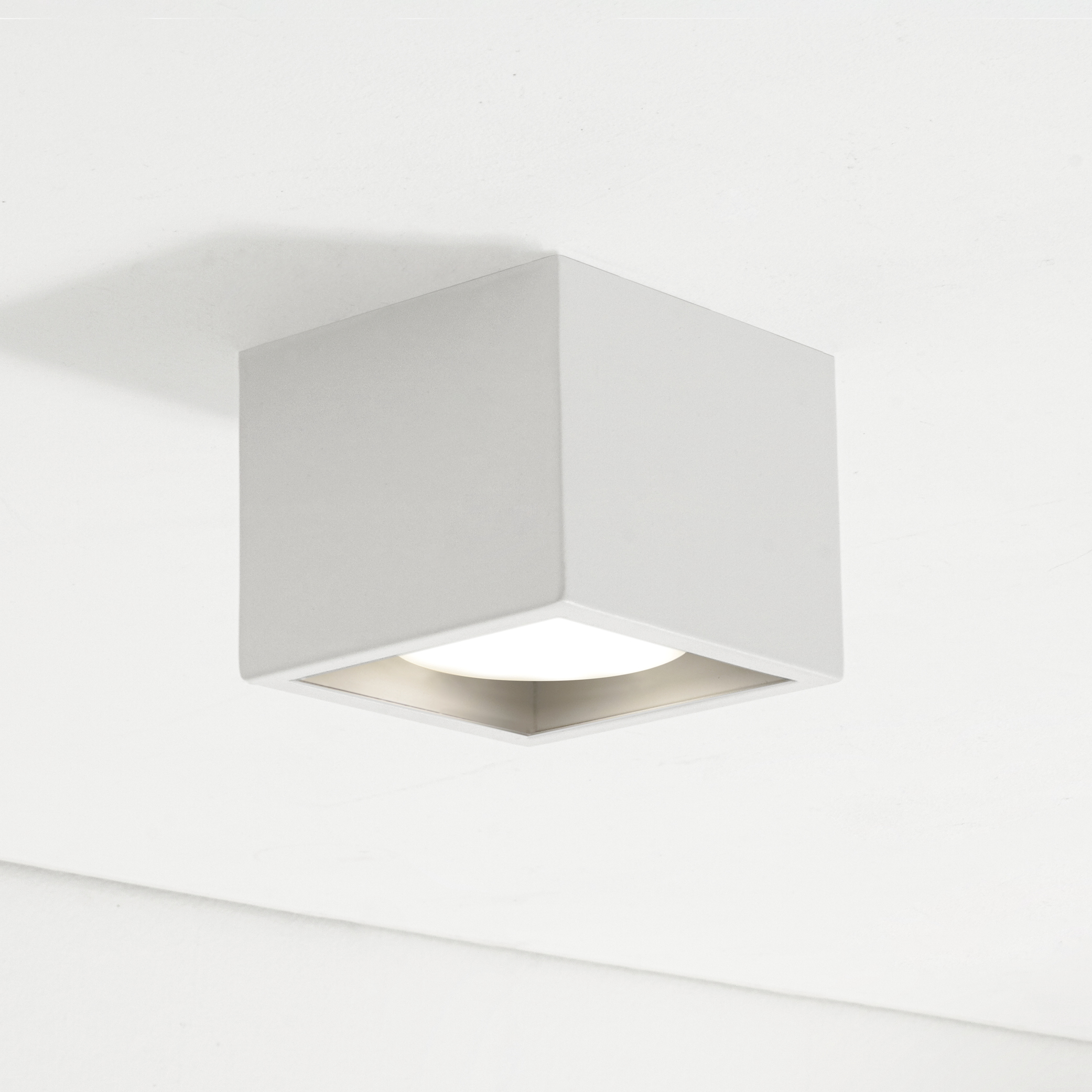 CAGE PLAFONIERA SINGOLA BIANCO 1X12W GX53
