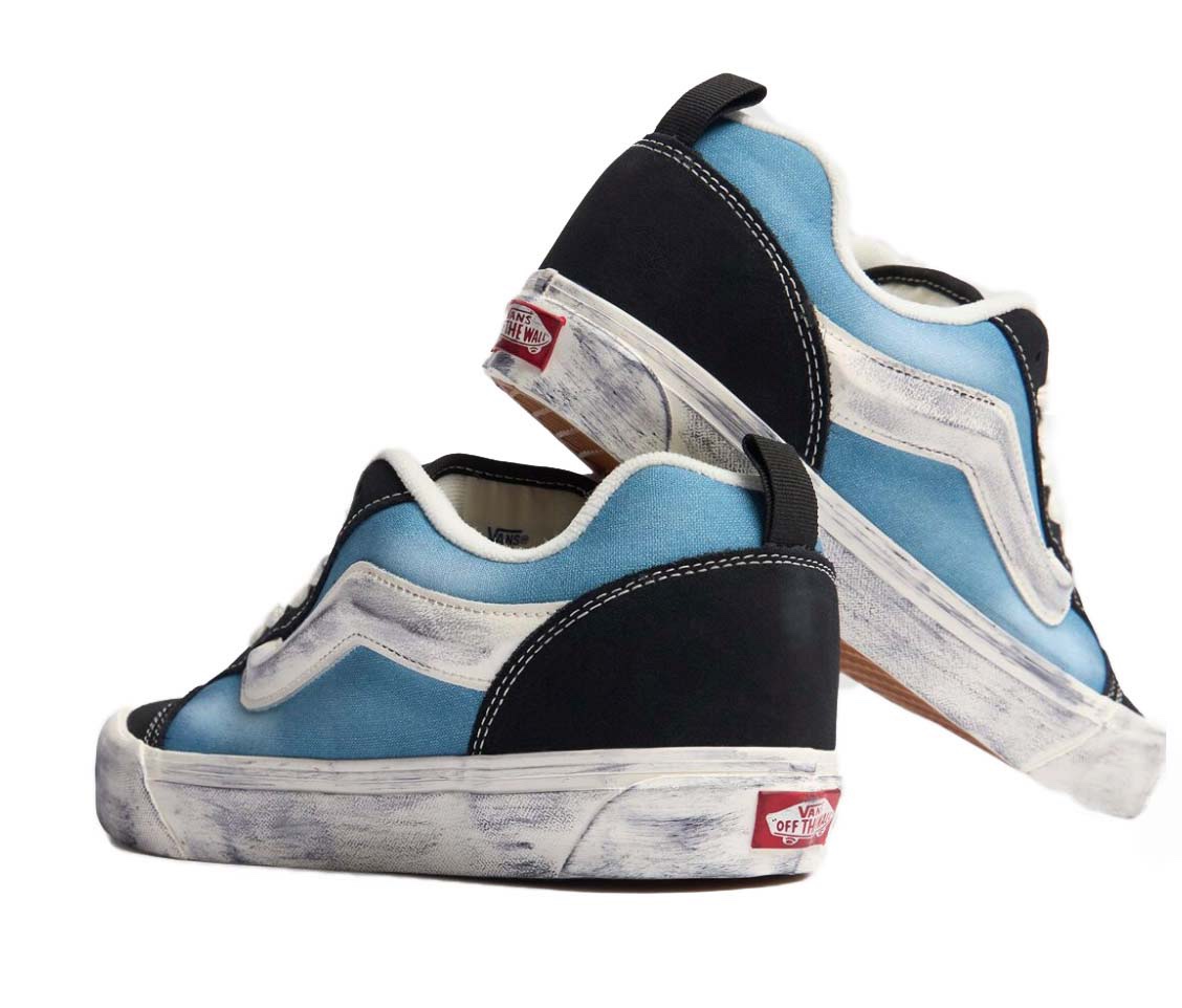 VANS Scarpe Sneakers Knu Skool Wave Washed  Blu 