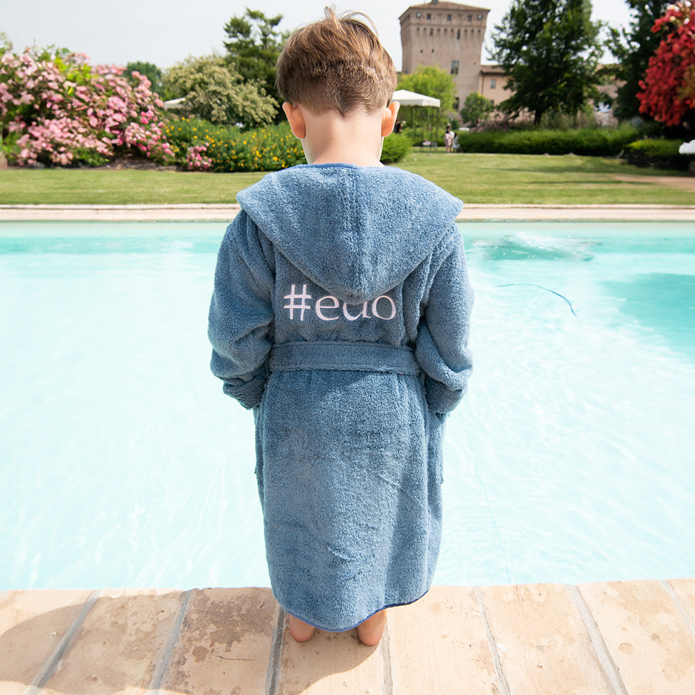 Accappatoio Bambino leggero Easy - Oceano 