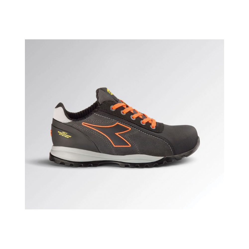 SCARPA GLOVE NET LOW S3S FO HRO N.42 GRIGIO ASFALTO/ARANCIO FLUO