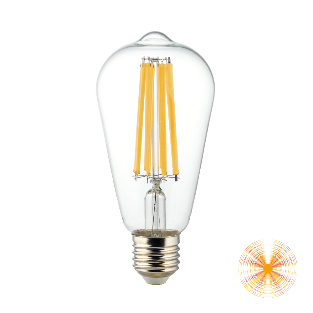 LAMPADINA FILAMENT LED ST64 E27 15W 3000K
