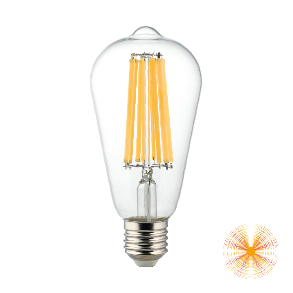 LAMPADINA FILAMENT LED ST64 E27 18W 3000K