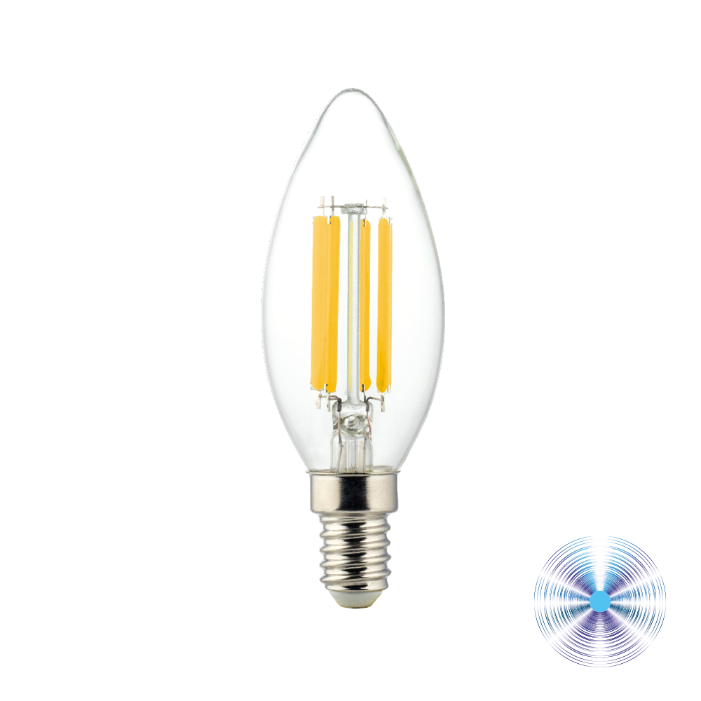 LAMPADINA FILAMENT LED C35 E14 4W 6500K