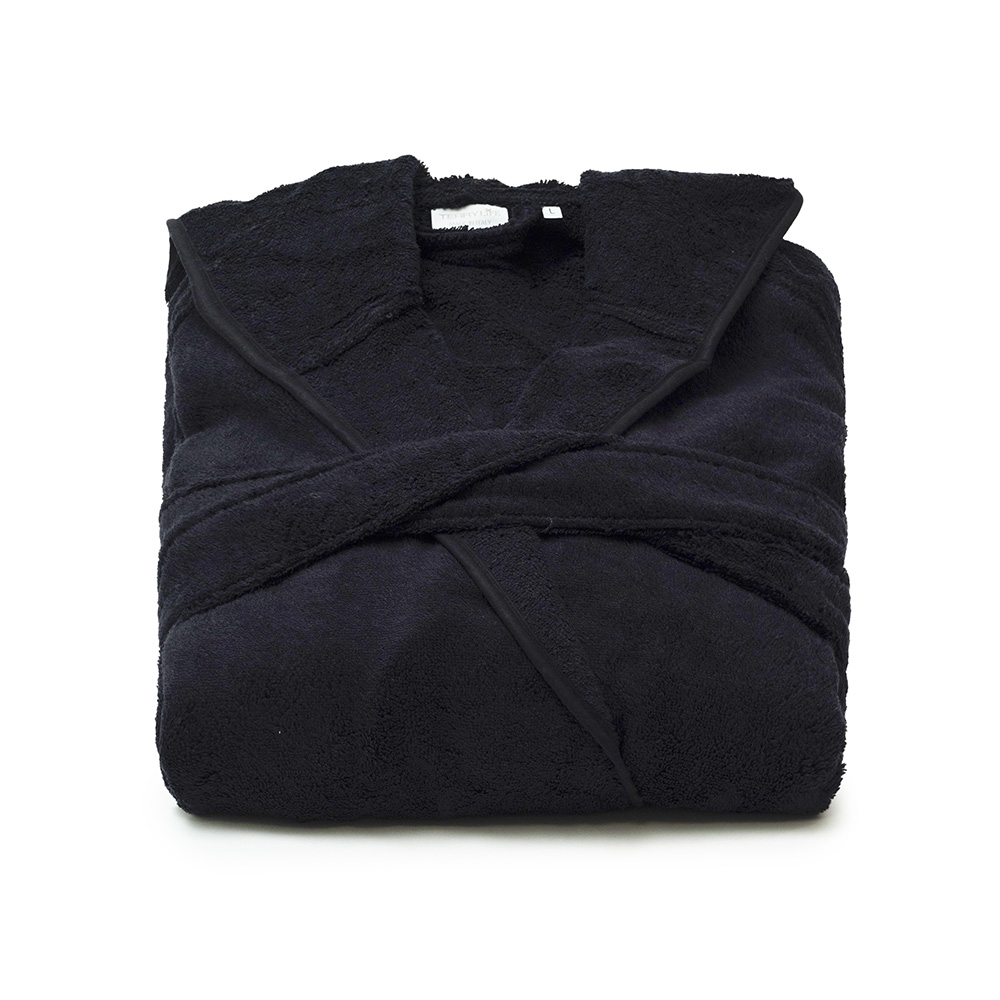 Accappatoio Easy Taglie Comode - Nero rr