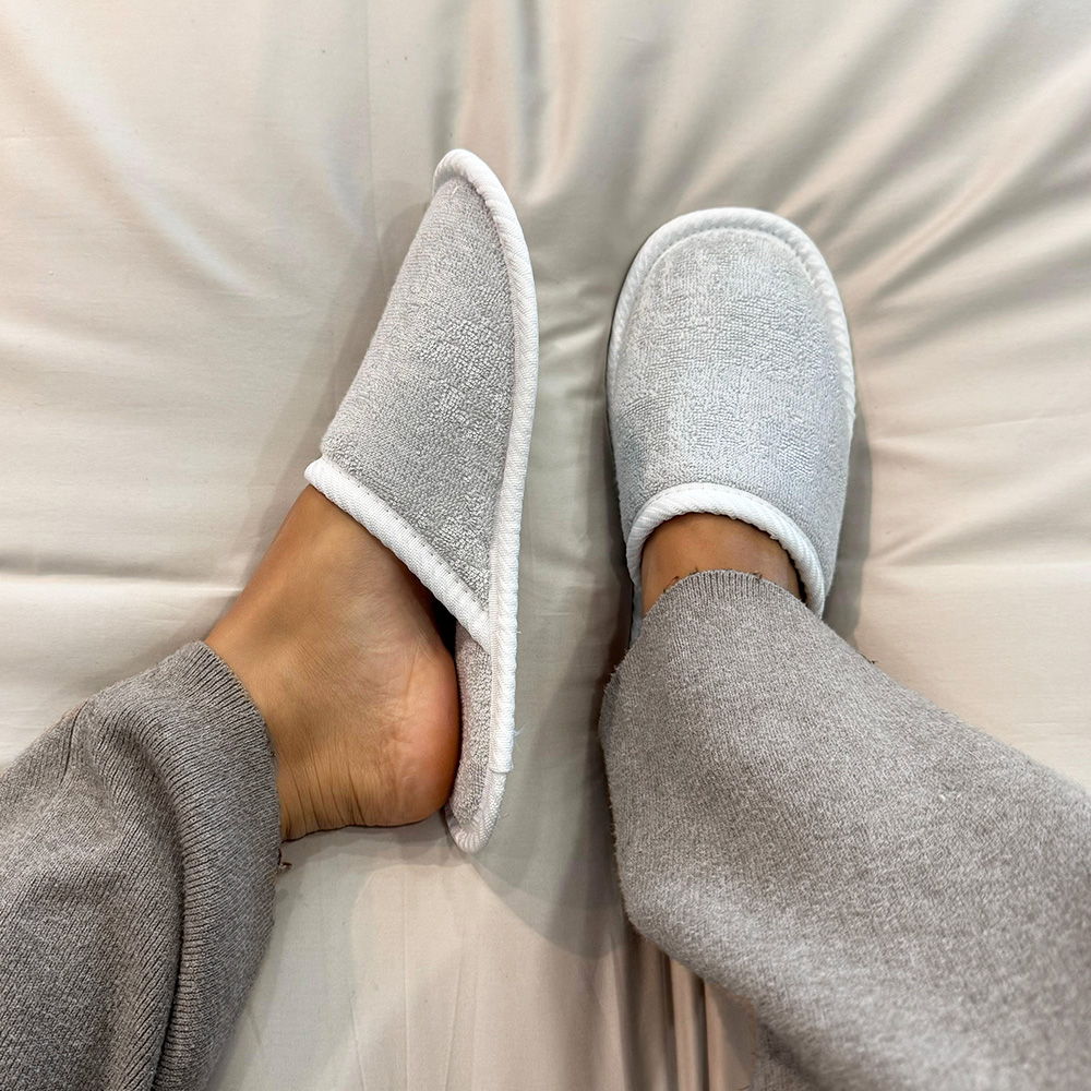 Ciabattina Bassa in Spugna di Bambù Ghiaccio 