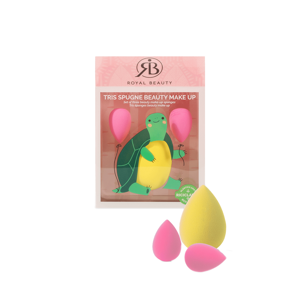 Beauty blender tartaruga – set 3 pezzi