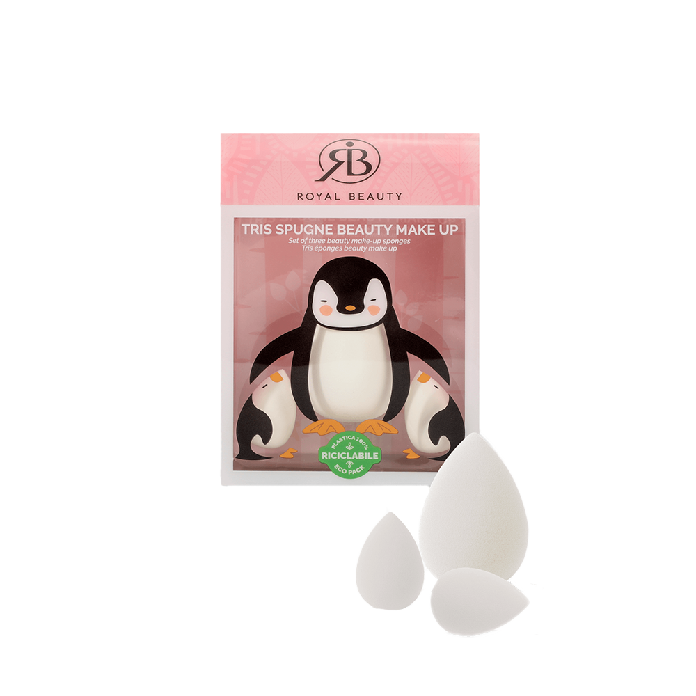 Beauty blender pinguino – set 3 pezzi