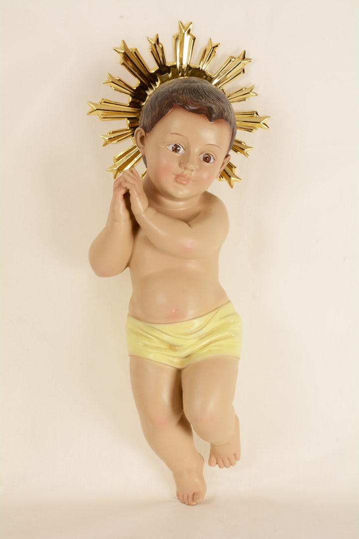 Gesù Bambino cm 42 con occhi di cristallo