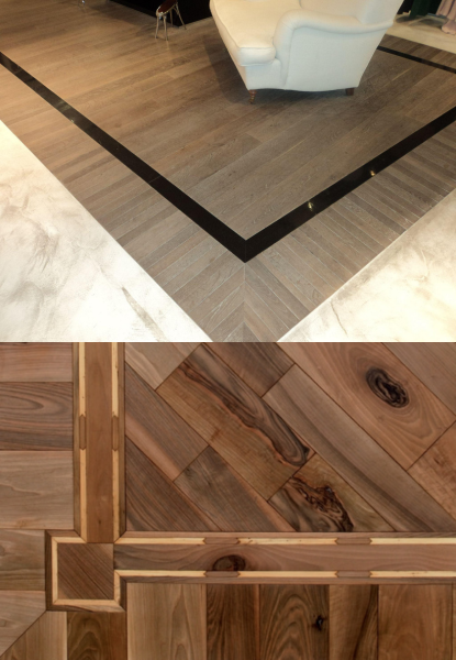 pavimenti in legno con bordure bordature