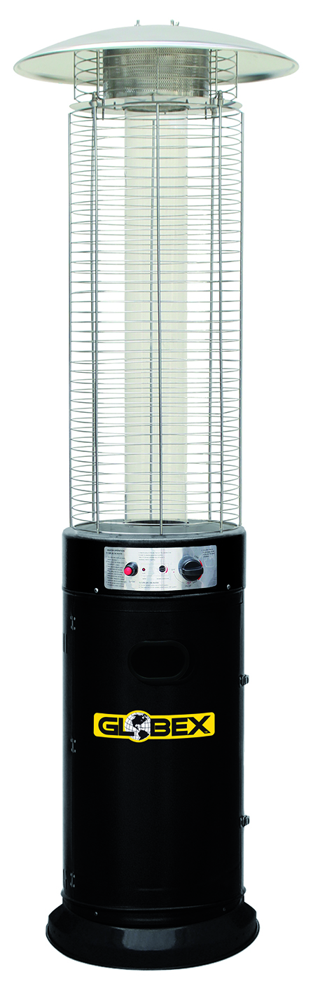 Globex STUFA A FIAMMA CIRCOLARE VOLCANO 11 kW col. nero