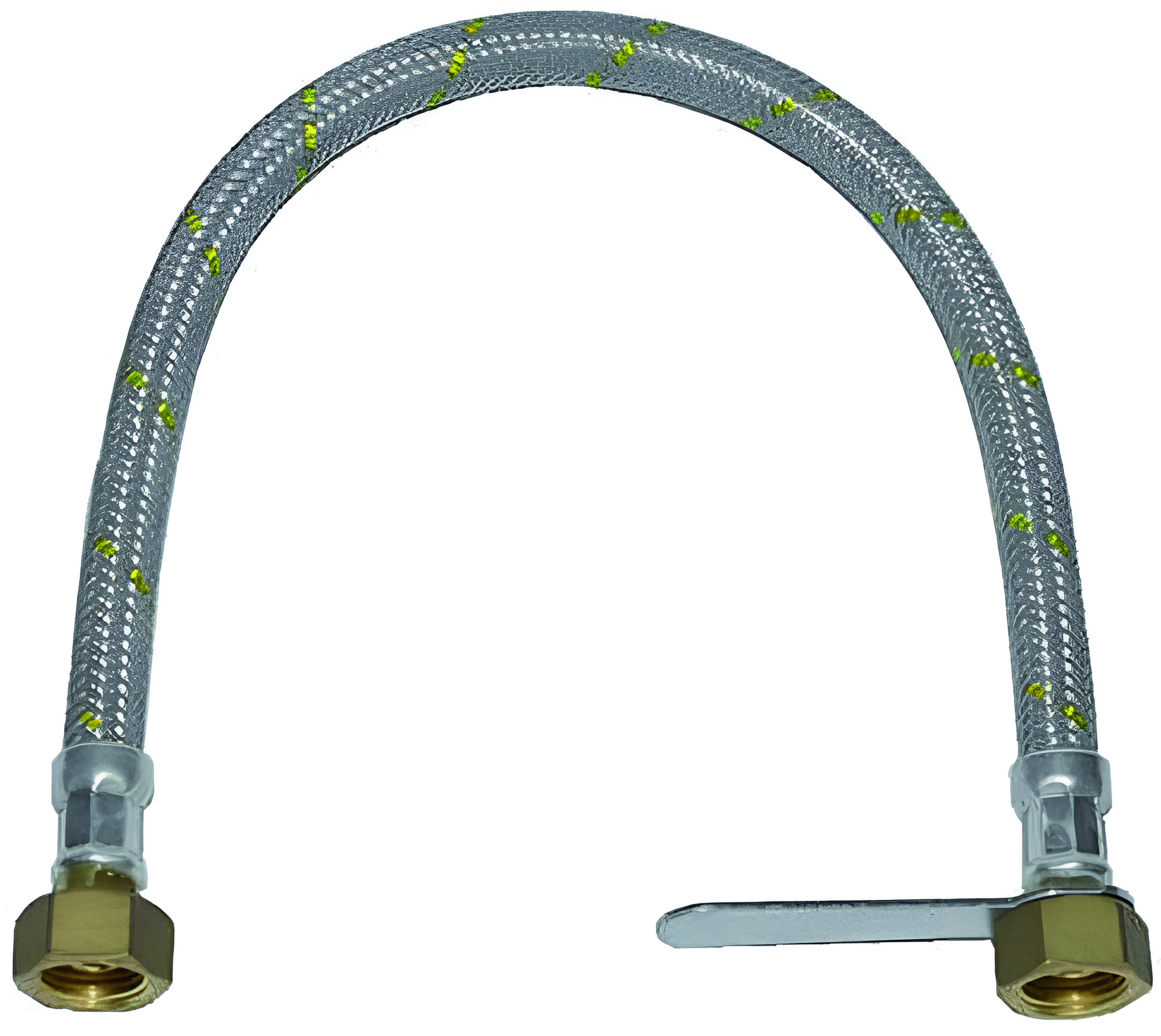 Image of TUBO FLESSIBILE PER CENTRALINE GAS CON CHIAVE Attacco 1/2 FF cm. 100 6.00 pz