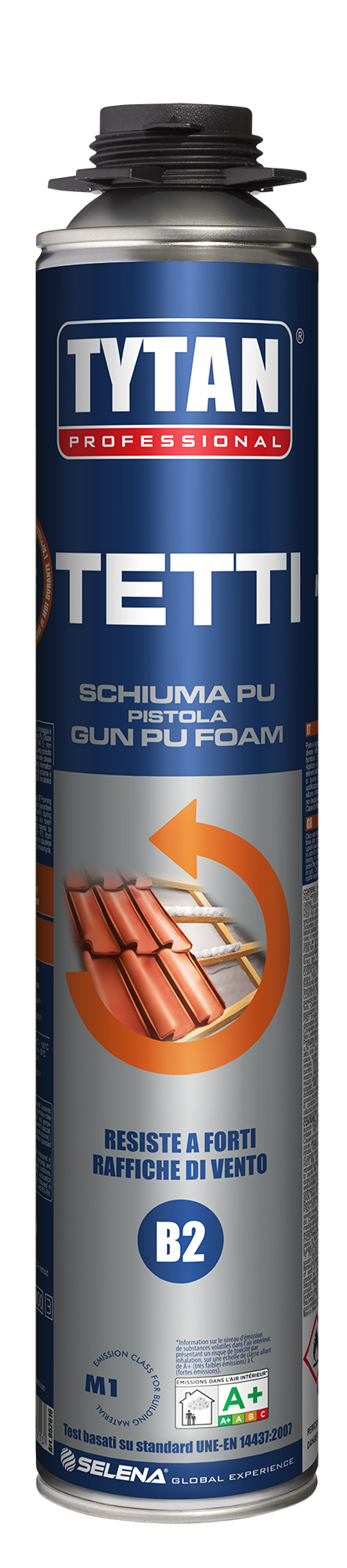 Tytan SCHIUMA POLIURETANICA TETTI B2 PER PISTOLA ml. 750 12.00 pz - 2