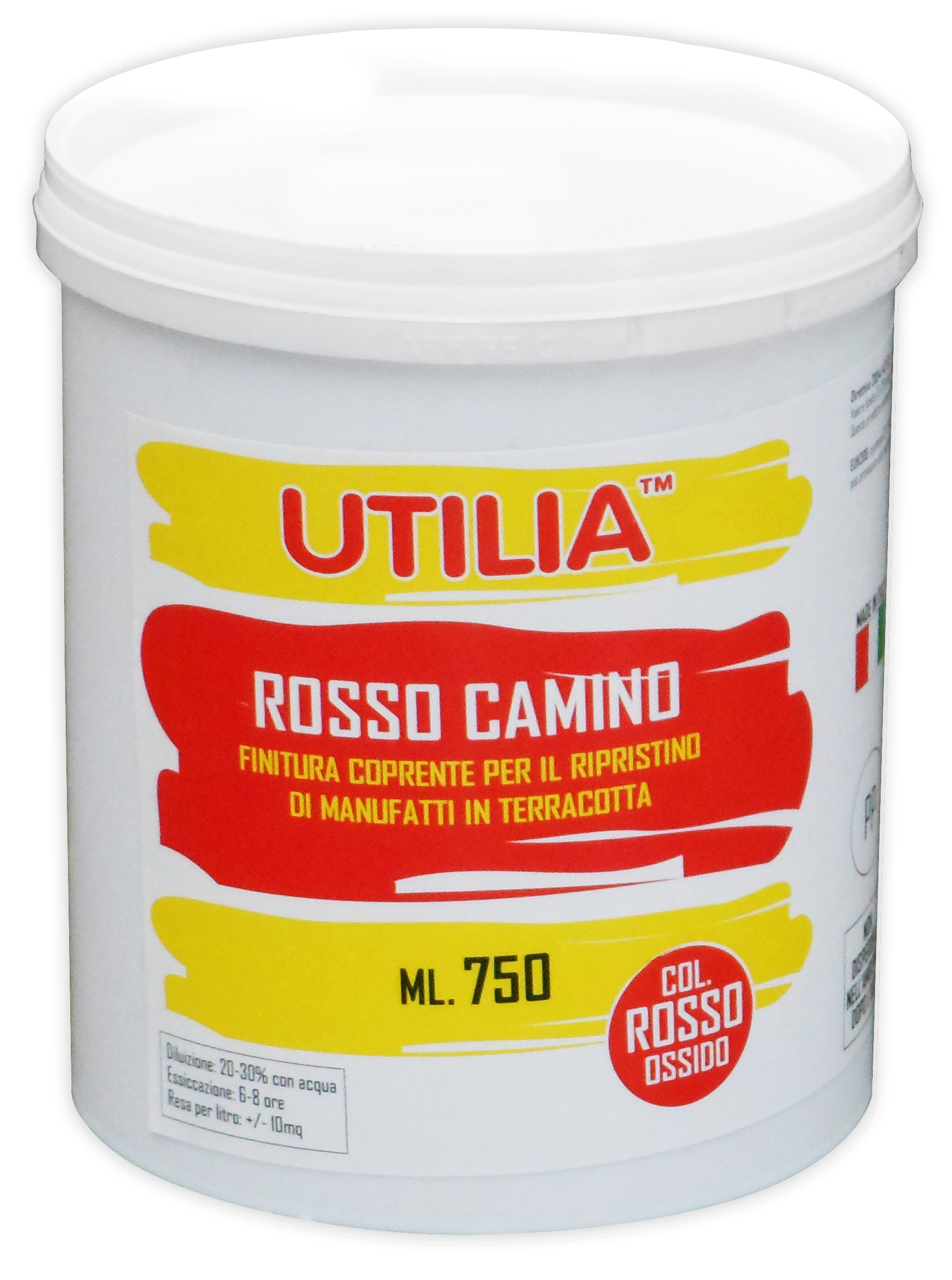 Image of Utilia IDROPITTURA COTTO E MATTONI ROSSO CAMINO ml. 750 6.00 pz