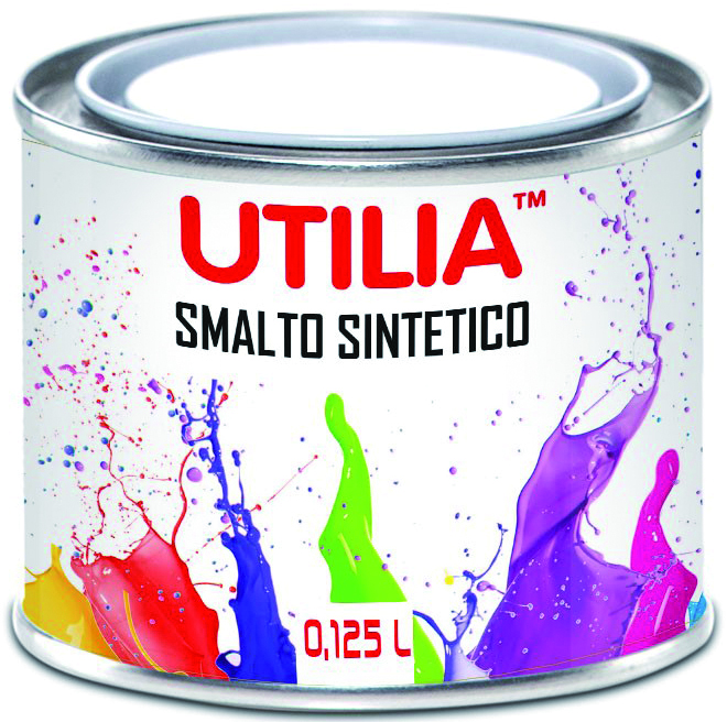 Utilia SMALTO SINTETICO  ml. 125 Bianco perla (Ral 1013) 6.00 pz - 2