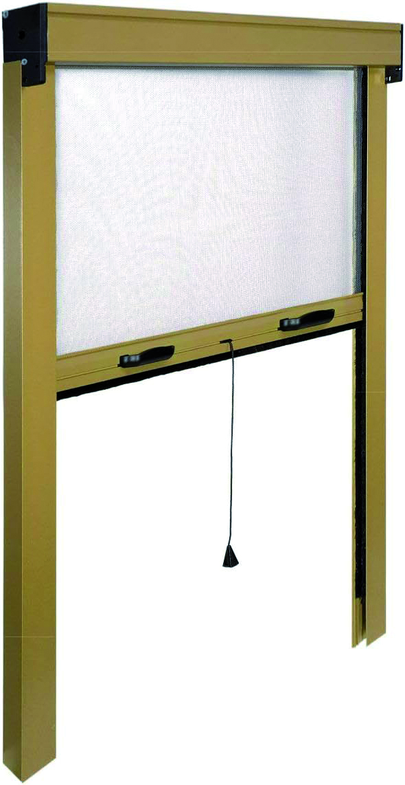 Image of ZANZARIERA VERTICALE IN KIT col. Bronzo cm. 80x160