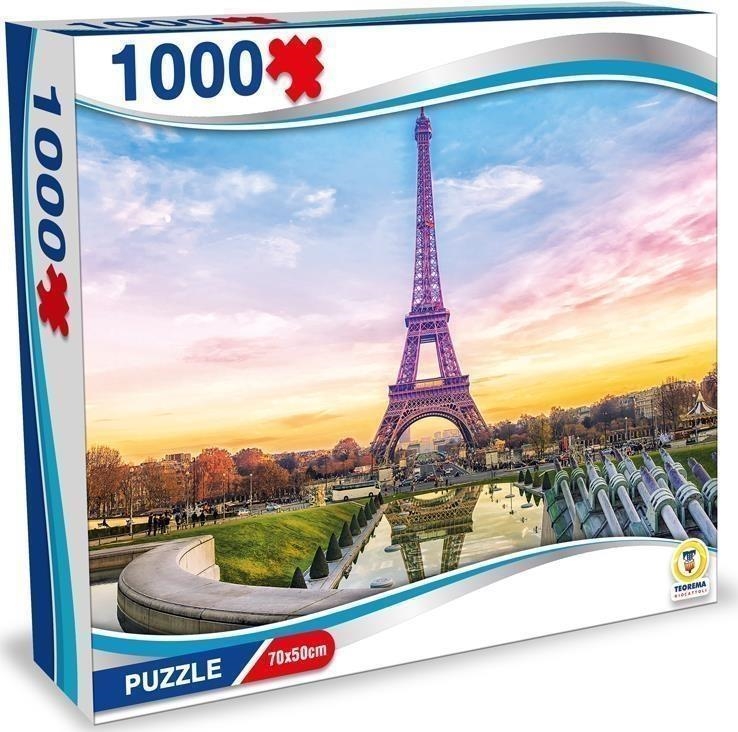 Lais Puzzle 1000 Pezzi: Parigi E La Torre Eiffel, Panorama Francese, Paesaggio Urbano, Divertimento Per Adulti - 2